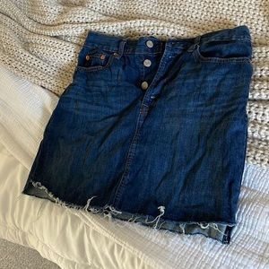 Gap high waisted button skirt
